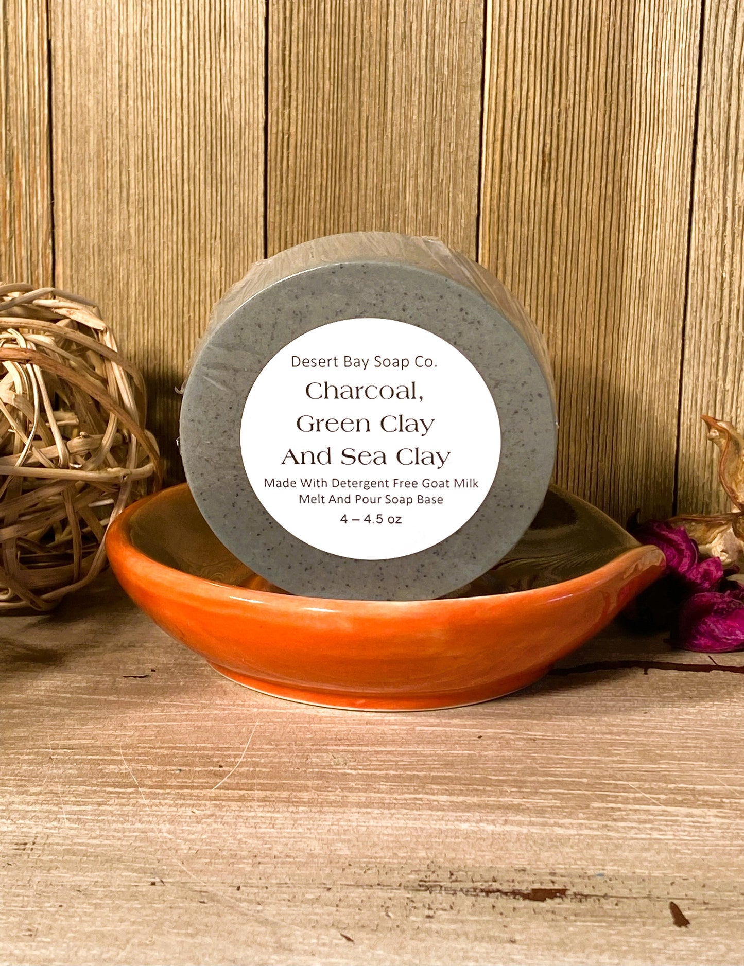 Charcoal, Green Clay And Sea Clay MP Soap