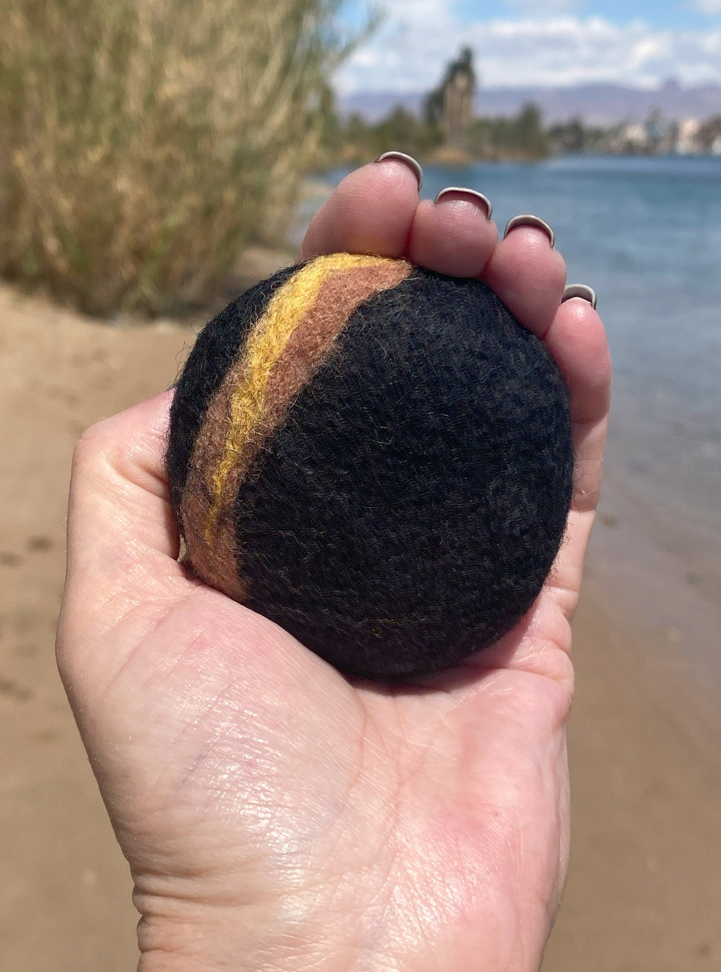 3pc Wool Felted Stone Soap Set 005